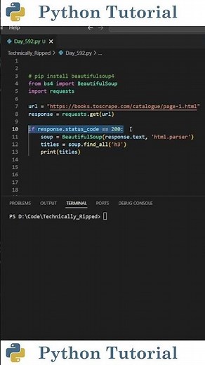 Scraping The Web With Beautiful Soup | Python Tutorial