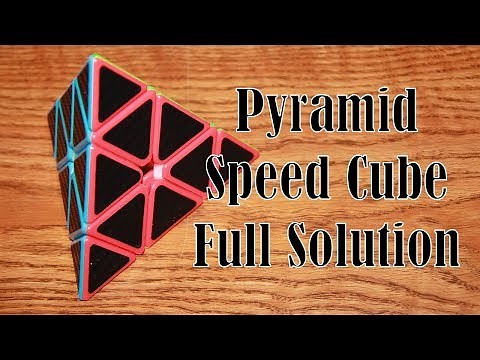 Pyramid Cube Puzzle - Easiest Solution - For Beginners (Pyraminx)
