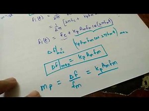 Modulation Index, Frequency deviation and Phase Deviation In FM and PM
