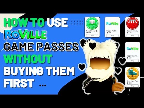 How To 🔎 Use RoVille Game Passes Without Buying Them First