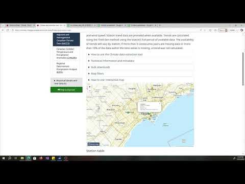 Open Data - Historical Weather Data in Canada