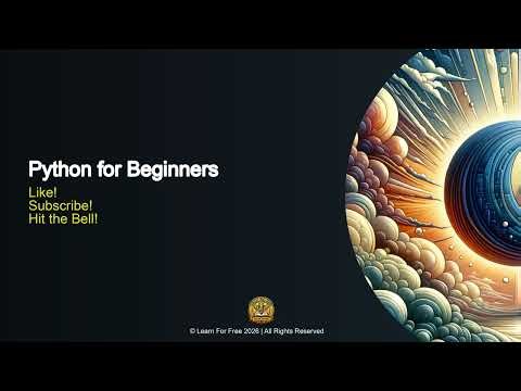 Python for Beginners | 09B