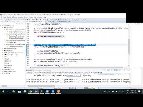 REST API using Springboot java using eclipse