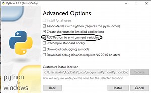 Correction de Python n'est pas reconnu comme une erreur de commande interne ou externe dans Python