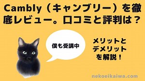 Cambly（キャンブリー）を1年受講したレビュー。口コミと評判は？メリットとデメリットを解説！ - ねこ英会話｜ねこ英会話