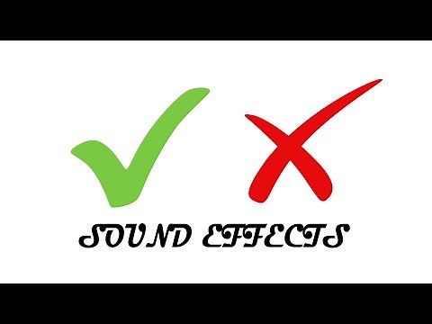 Correct and Incorrect sound effect - right or wrong