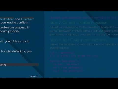 Fixing the 12 Hour Clock Display Issue in Your JavaScript Code