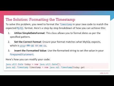 Inserting Timestamp into MySQL from Java Application