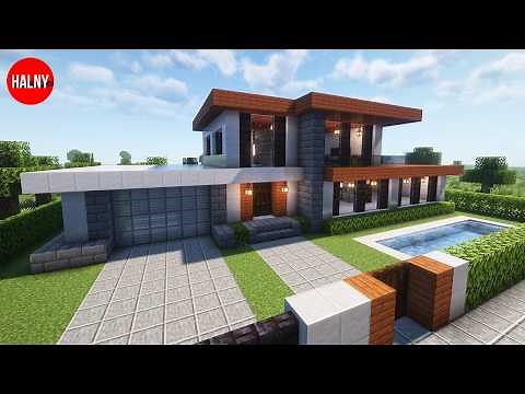 Minecraft house tutorial mansion