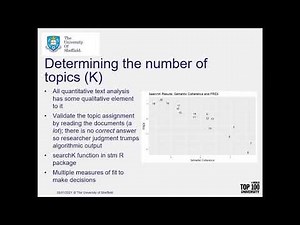 Structural Topic Modelling
