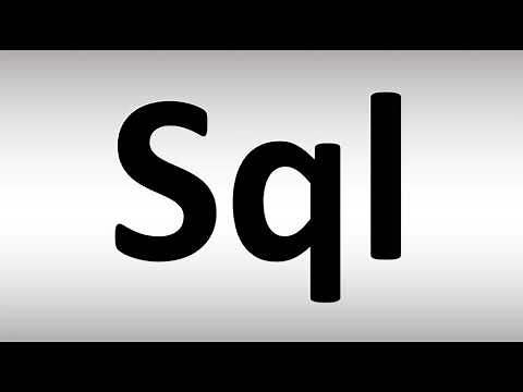 How to Pronounce sql