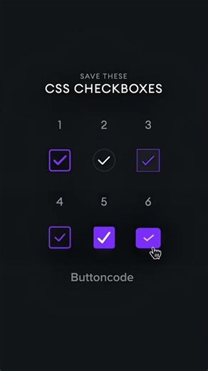 CSS Checkbox | Get code in Description | Modern UI Design! ✔️🔥