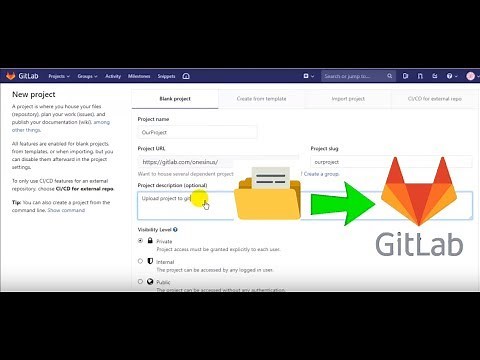 Upload Folder / Project To Gitlab