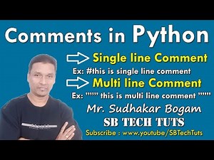 Comment Statements in Python | How to write comments in Python | Python Programming | in Telugu