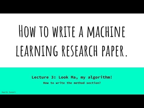 How to write the method section
