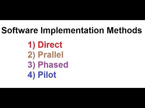 Software implementation methods | Direct Pilot Phased Parallel