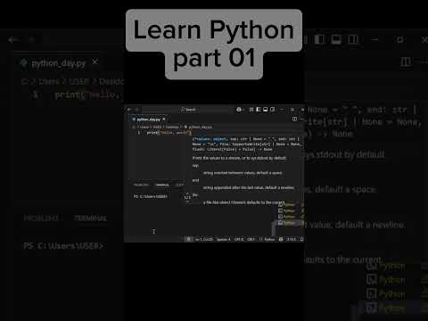 PYTHON For biginners