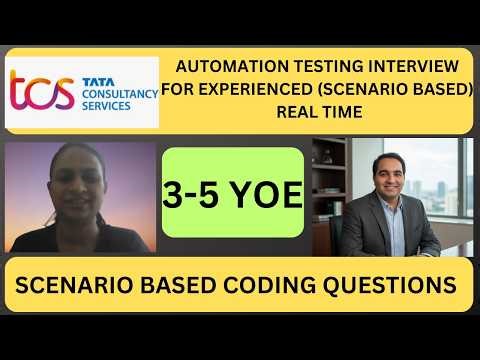 Automation Testing Interview Experience | Real-Time QA & SDET Interview Preparation 2026