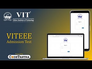 Steps describing how to take an online VITEEE Admission Test on CodeTantra platform