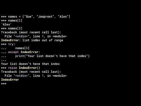 Understanding Python's raise for Crafting Exceptions