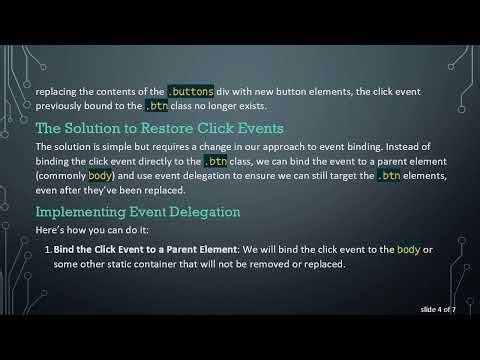 How to Fix JavaScript Click Not Working with InnerHTML