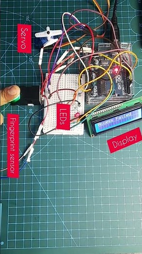 🔐 Fingerprint Door Lock with Servo Motor | Arduino Security Project #shorts #arduino #fingerprint