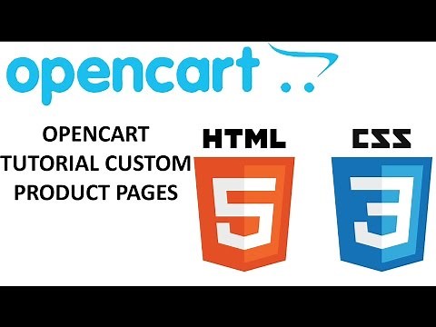 Opencart Tutorial Part 3 - Custom Product Pages