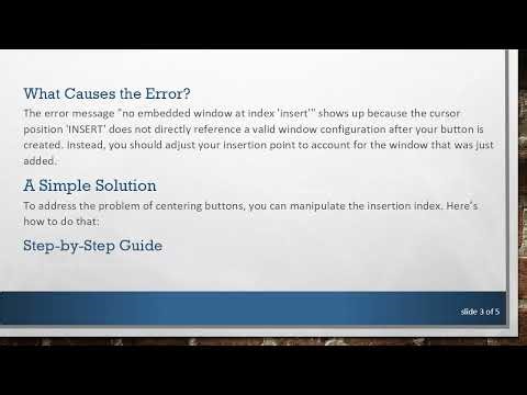 How to Center Buttons in Tkinter: Solving the Window Configuration Issue