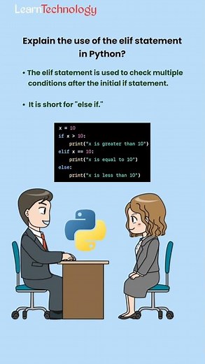 elif statement in Python | #python #interview #elif #elseif #conditions