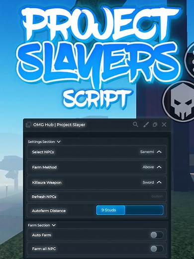 NOVO! 🌸 PROJECT SLAYERS Script para Celular e PC ( Auto Farm, Tp Muzan ) #projectslayers #roblox #foryou #fyp #projectslayer #foryoupage