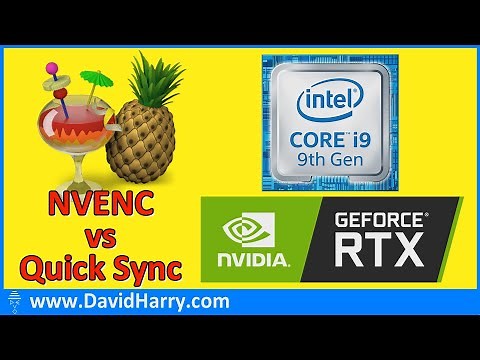 Handbrake 4K H.265 video encoder speed test - NVENC v Quick Sync QSV - Intel i9 9900K vs RTX 2080 TI