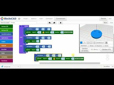 tutoriel Blockscad