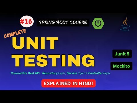 Complete Unit Testing in Spring Boot | JUnit & Mockito Tutorial for Beginners