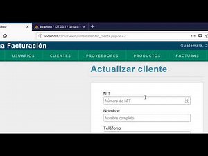 Actualizar datos con PHP y MySql - 27