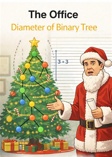 Ritorniamo con i nostri leetcode sugli alberi, in questo calcoliamo il diametro. Problema segnato easy solo quando lo conosci, ma la prima volta si va incontro ad un errore di comprensione quasi sicuramente. Avete mai visto questo esercizio o avreste fatto diversamente? #leetcode #python #faang #interview #dsa