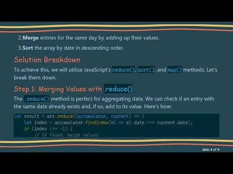 How to Sort, Merge, and Convert Timestamps in JavaScript Arrays