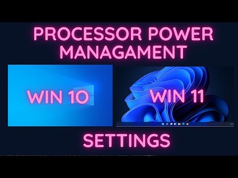 HOW TO ADD PROCESSOR POWER MANAGEMENT SETTINGS | WIN 10 | 11