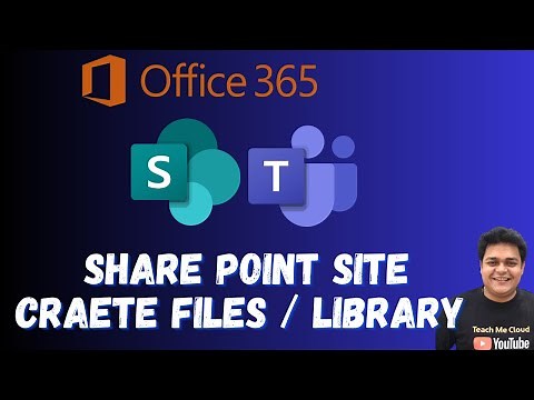 How to create SharePoint Site and Library step by step guide ! Microsoft 365 SharePoint !