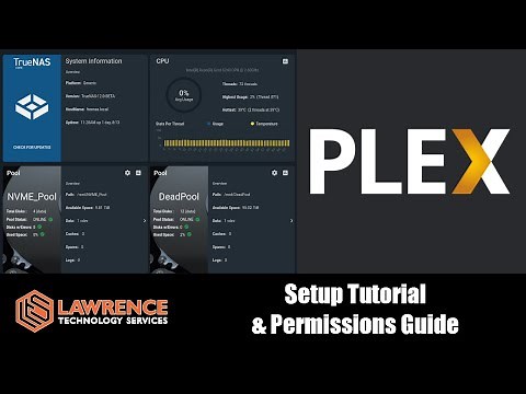 TrueNAS Core 12 Plex Setup & ACL Permission Tutorial on a 144 TB Server
