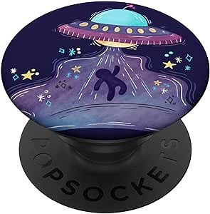 Alien Abduction Phone Grip Extraterrestrial, Martian PopSockets Grip and Stand for Phones and Tablets