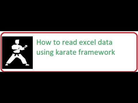 How to read excel data using karate framework