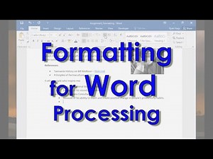 Formatting - Word Processing Skills