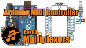 Making MIDI Controller consisting of 25 potentiometers & 33 buttons