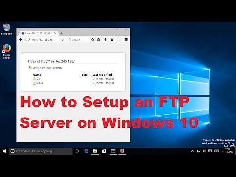 How to Setup an FTP Server on Windows 10