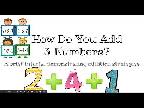 How Do You Add 3 Numbers?