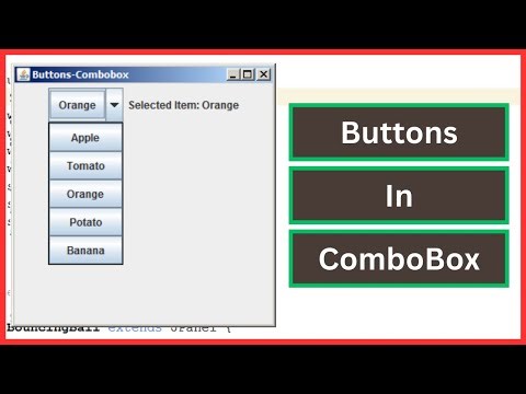 Add Buttons To ComboBox In Java NetBeans [With Source Code]