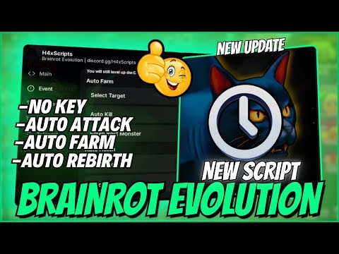 🧬 Updated Brainrot Evolution Script | Auto Attack⚔️, Auto Farm💰, Auto Rebirth🔁 & More l *NO KEY*
