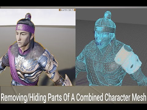 3 Solutions For Removing/Hiding Parts Of A Combined Character Mesh In Unreal