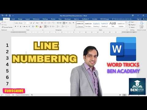 How to Add Line Numbers in Microsoft Word (Step-by-Step Tutorial)