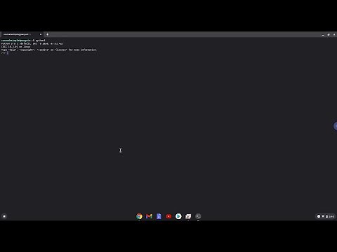 How to install Python 3.9 on a Chromebook